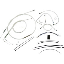 Kit de instalación para manillar Sterling Chromite II® Designer — adapta a risers de 12"–14", manillar ape hanger, cromo