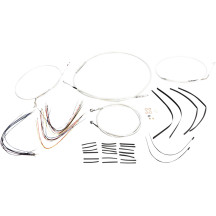 Kit de instalación Sterling Chromite II® Designer para manillar — Ape Hanger, 10"-12", cromado, laca transparente