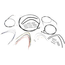 Kit de instalación para manillar Black Pearl™ Designer — Ape hanger, 10"–12" (25.5–30.5 cm), Negro