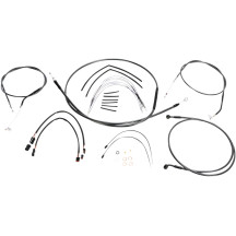 Kit de instalación Black Pearl™ Designer para manillar — Ape Hanger, 35.5–40.5 cm (14"–16"), negro