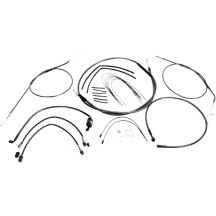 Kit de instalación Black Pearl™ Designer para manillar — 10" - 12" altura de riser, Ape Hanger, Negro