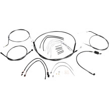 Kit de instalación Black Pearl™ para manillar Designer — 14"–16" (35.5–40.5 cm), Ape Hanger, ABS, Negro