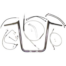 Kit de instalación Sterling Chromite II® Designer para manillar — Ape hanger, elevadores 12"–14", ABS, cromo
