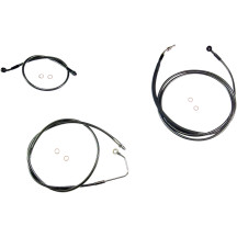 Kit de instalación de manillar superior Black Pearl™ — elevadores de 10", Ape Hanger, ABS, negro