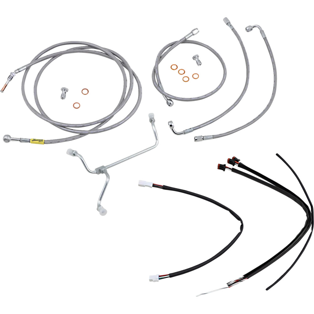 Complete Stainless Braided Handlebar Cable/Brake Line Kit Complete Stainless Braided Handlebar Cable/Brake Line Kit