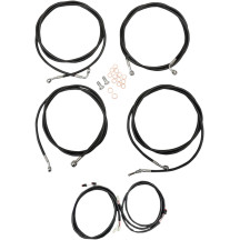 Kit completo de cables Plug-and-Play — 38–43 cm (15"–17"), ABS, negro