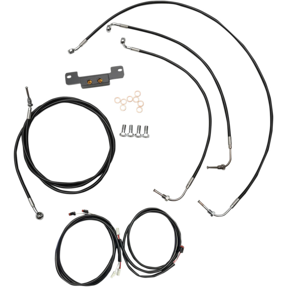 Kit completo de cables Plug-and-Play — Compatible con manillares 12"–14", sin ABS