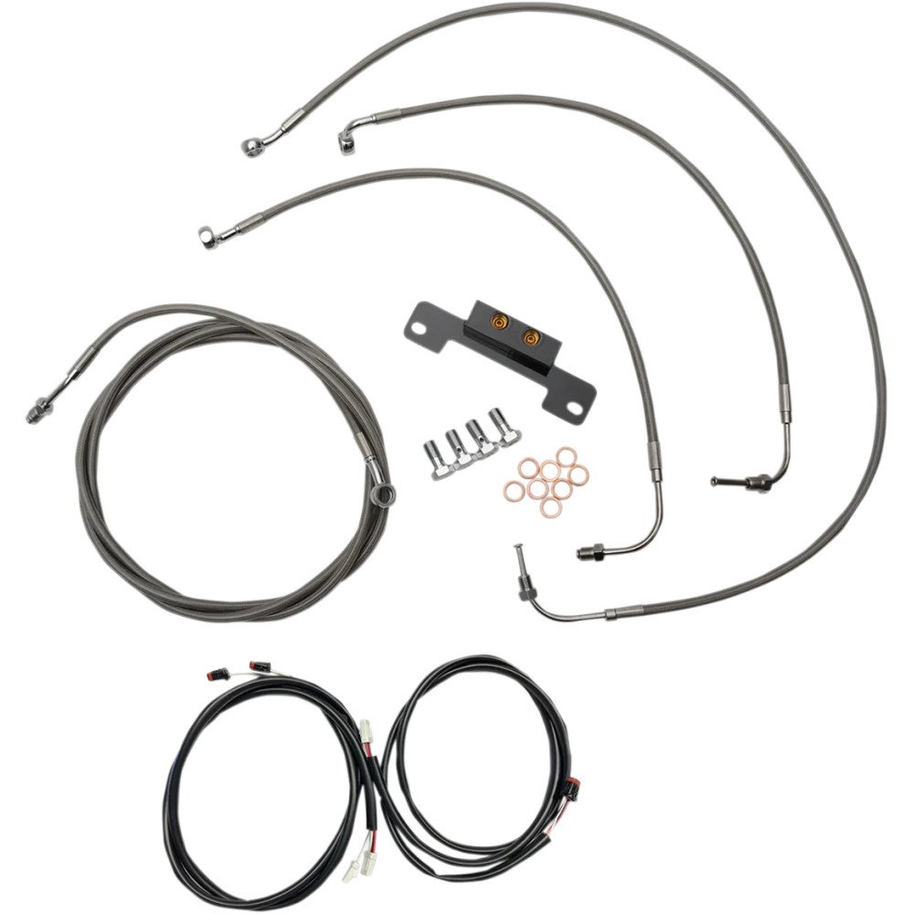 Kit de cables completo Plug-and-Play — 38 cm - 43 cm (15" - 17"), sin ABS, natural con capa transparente