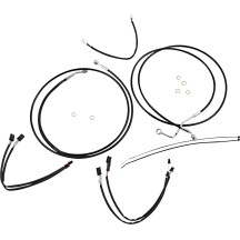 Kit de instalación de manillar XR — Ajuste Ape Hanger, 38–43 cm (15"–17"), Negro