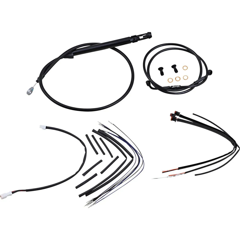 Kit de cables Jail Bar — 30,5 cm altura de manillar, sin ABS, negro