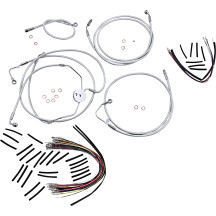 Sterling Chromite II® Designer Handlebar Installation Kit — Ape hanger fitment, 12"–14" risers, Chrome