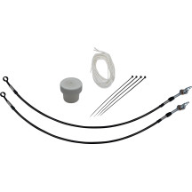 Kit de instalación de controles — Compatible con manillar 12" (30.5 cm), Ape Hanger, Negro