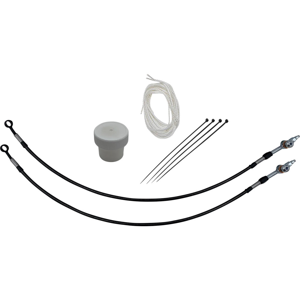 Kit de instalación de controles — Compatible con manillar 12" (30.5 cm), Ape Hanger, Negro