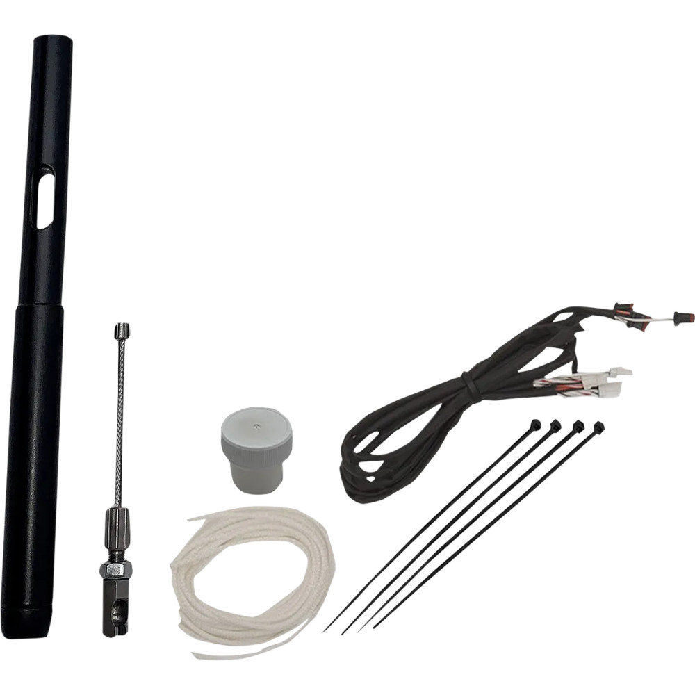 Kit de instalación de controles — ajuste 12", Ape Hanger, plata pulida