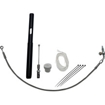 Control Installation Kit — Fits 14" Ape Hanger, Polished silver