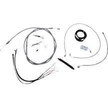 Complete Stainless Braided Handlebar Cable/Brake Line Kit
