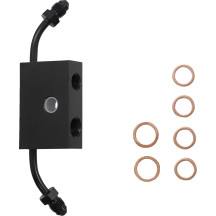 Standard Midnight Braided Handlebar Cable/Brake Line Kit — Ape Hanger