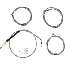 Standard Stainless Braided Handlebar Cable/Brake Line Kit