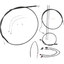 Black Pearl™ Designer Handlebar Installation Kit — Ape Hanger, 12"–14", Black