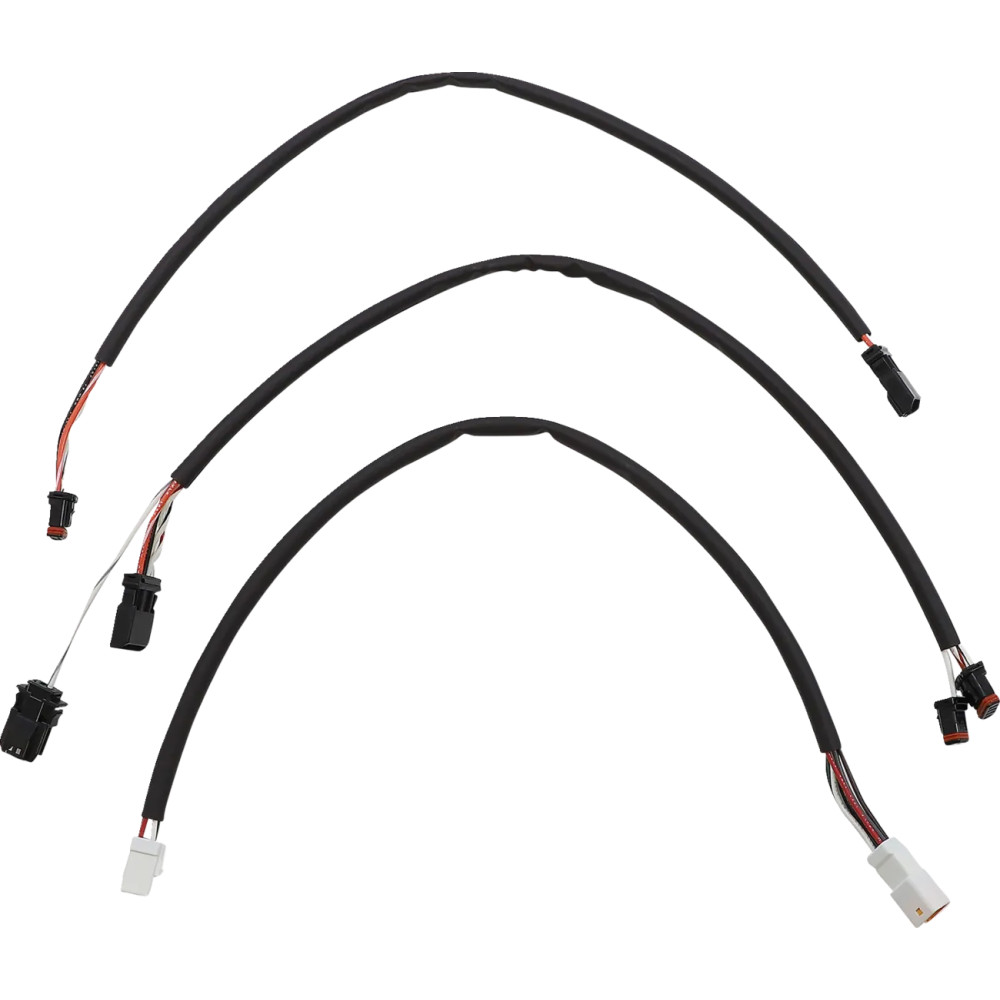 Black Pearl™ Designer Handlebar Installation Kit — 45.5–51 cm (18–20 in) handlebar height, Ape hanger, Black
