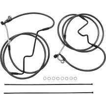 Black Pearl™ Designer Handlebar Installation Kit — 45.5–51 cm (18–20 in) handlebar height, Ape hanger, Black