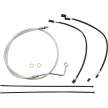 Kit de instalación Sterling Chromite II® Designer para manillar — Compatible 18"–20" ape hanger, cromo, barniz transparente