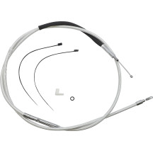 Kit de instalación Sterling Chromite II® Designer para manillar — Compatible 18"–20" ape hanger, cromo, barniz transparente