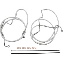 Kit de montaje Sterling Chromite II® Designer para manillar — manillar ape hanger, riser 18"–20", cromado