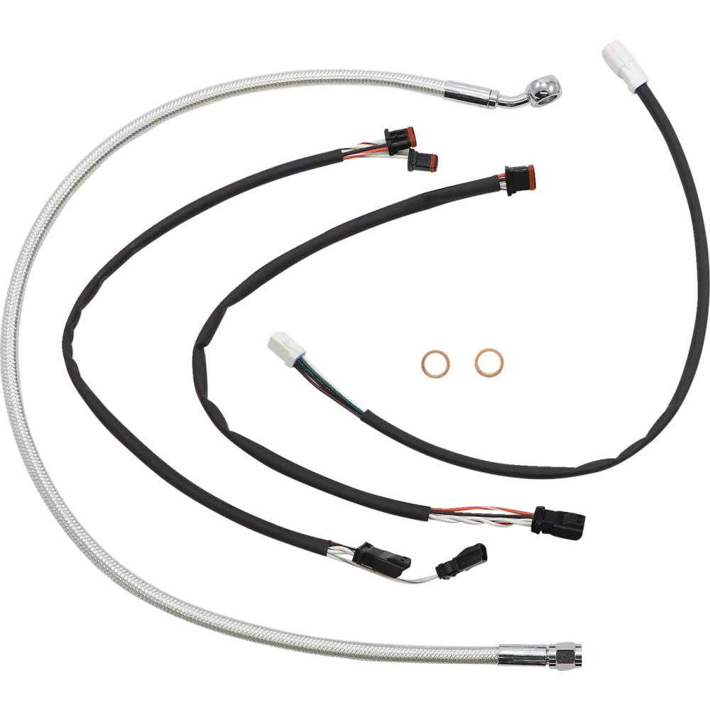 Sterling Chromite II® Kit de instalación para manillar Designer — tipo Ape hanger, apto para 18"–20", cromado acabado transparen