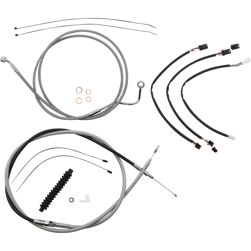 XR Handlebar Installation Kit — 12"-14" handlebar height, Ape Hanger, Chrome