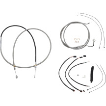 XR Handlebar Installation Kit — 38–43 cm (15"–17"), Ape hanger, Chrome