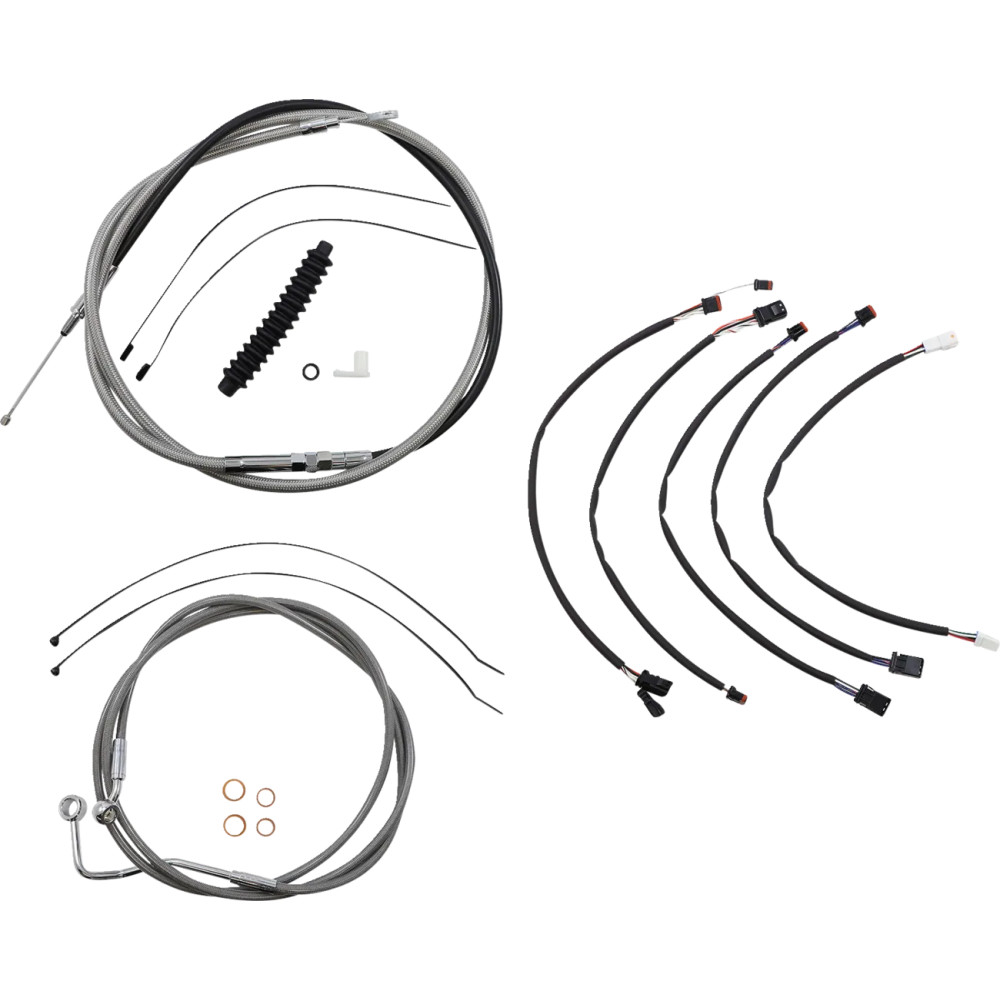 XR Handlebar Installation Kit — 38 cm - 43 cm (15" - 17"), Ape Hanger, Chrome