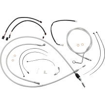 Sterling Chromite II® Designer Handlebar Installation Kit — Fits risers 15 in - 17 in, ape hanger, Chrome