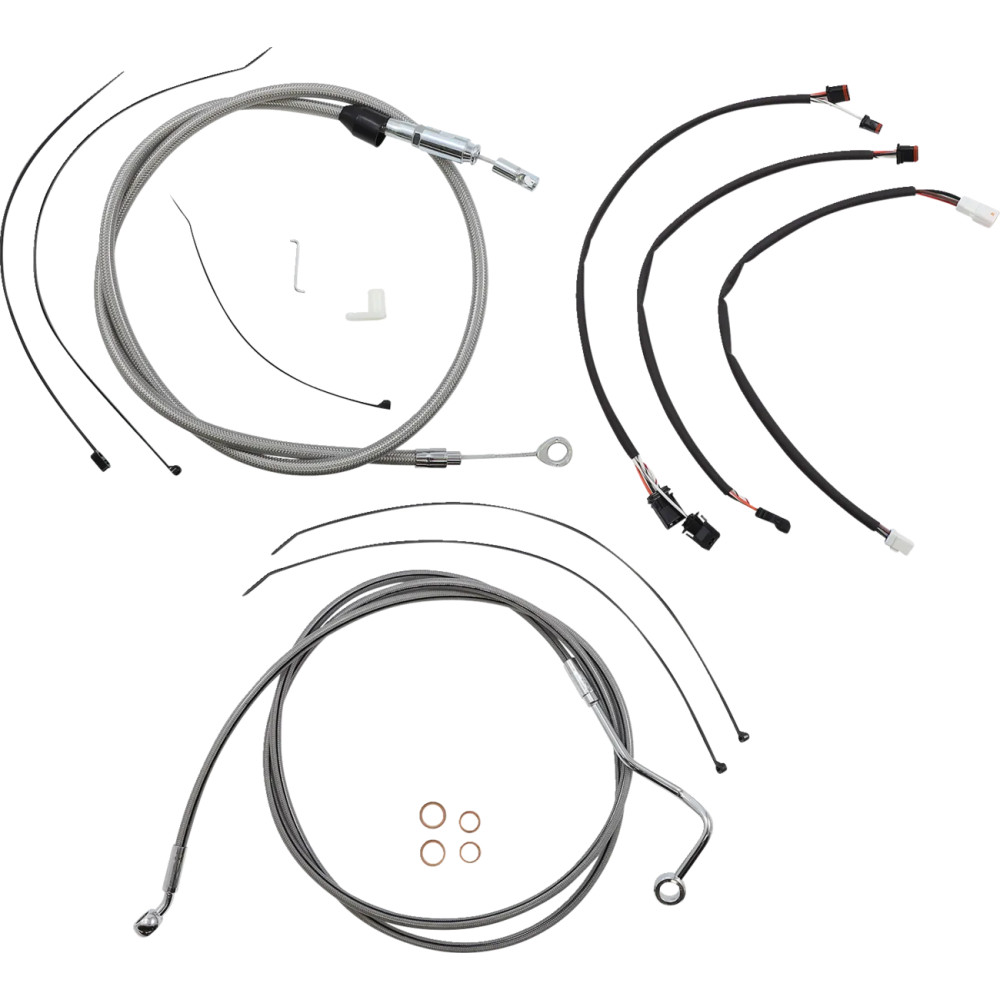 XR Handlebar Installation Kit — Fits 12" - 14" risers, Ape hanger, Chrome