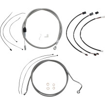 XR Handlebar Installation Kit — 38–43 cm (15"–17") ape hanger fit, chrome