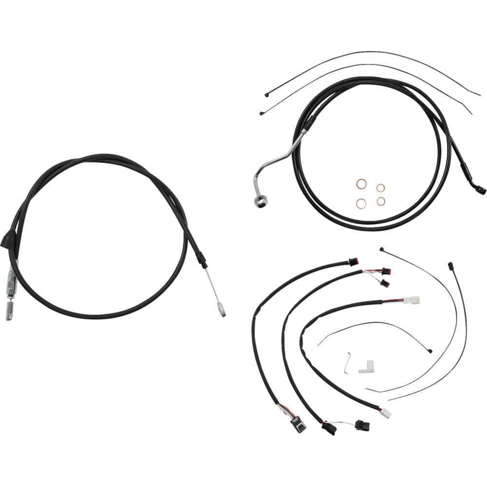 XR Handlebar Installation Kit — 38–43 cm (15"–17"), Ape hanger, Black