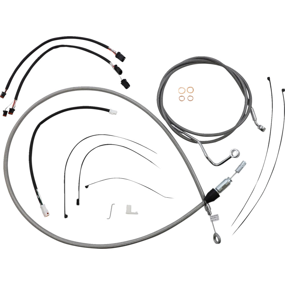 XR Handlebar Installation Kit — Ape hanger, 12" - 14", Chrome