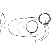 Kit de instalación de manillar Black Pearl™ Designer — Ape Hanger, 12"-14", Negro