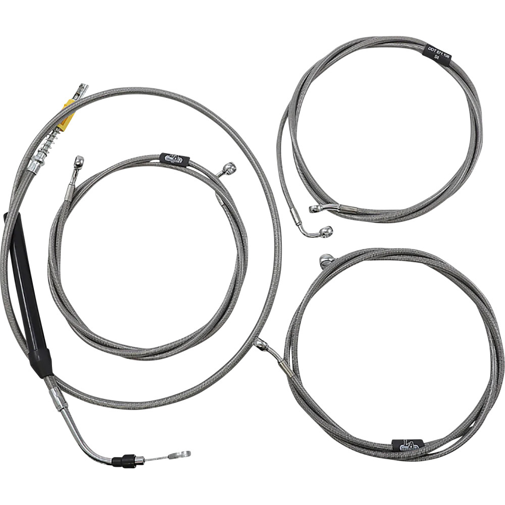 Standard Stainless Braided Handlebar Cable/Brake Line Kit Standard Stainless Braided Handlebar Cable/Brake Line Kit