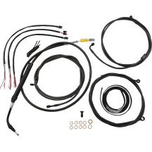 Complete Midnight Braided Handlebar Cable/Brake Line Kit — Standard