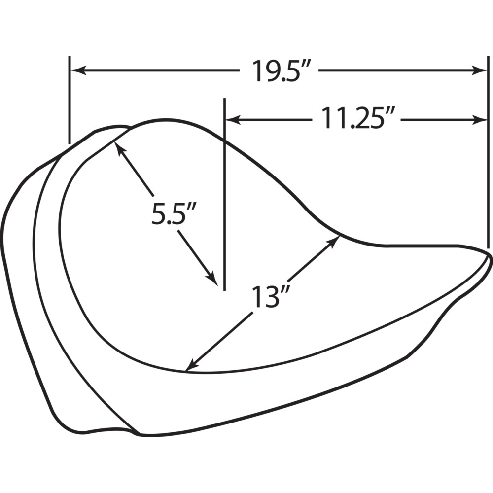 Backrest Compatible Solo Seat — Smooth