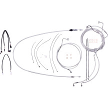 Sterling Chromite II® Designer Handlebar Installation Kit — 38–43 cm (15"–17"), Ape Hanger, Chrome