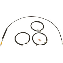 Kit de Cable/ Línea de Freno trenzado negro estándar para manillar — Ape Hanger