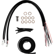 Complete Stainless Braided Handlebar Cable/Brake Line Kit