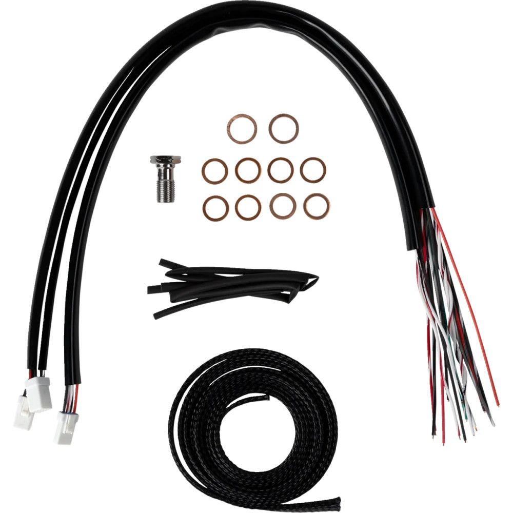 Complete Stainless Braided Handlebar Cable/Brake Line Kit Complete Stainless Braided Handlebar Cable/Brake Line Kit