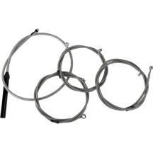 Complete Stainless Braided Handlebar Cable/Brake Line Kit