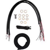 Complete Stainless Braided Handlebar Cable/Brake Line Kit