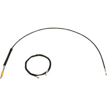 Kit de Cable/ Línea de Freno trenzado negro estándar para manillar — Ape Hanger