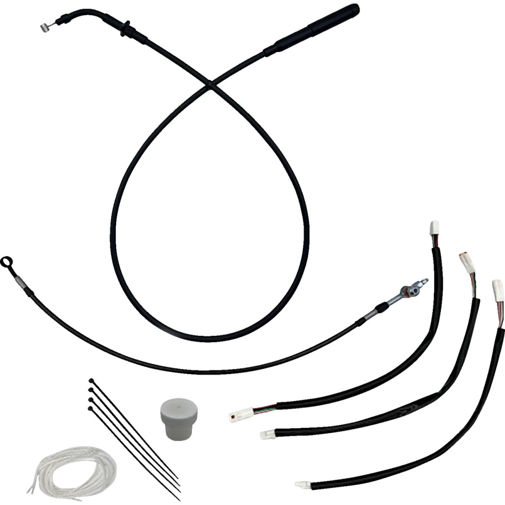 EZ Install Kit — Fits handlebar height 28 cm (11"), Ape hanger, Black