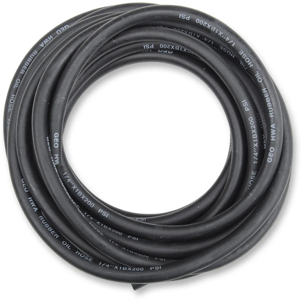 Universal Black Rubber Fuel/Oil Line Universal Black Rubber Fuel/Oil Line